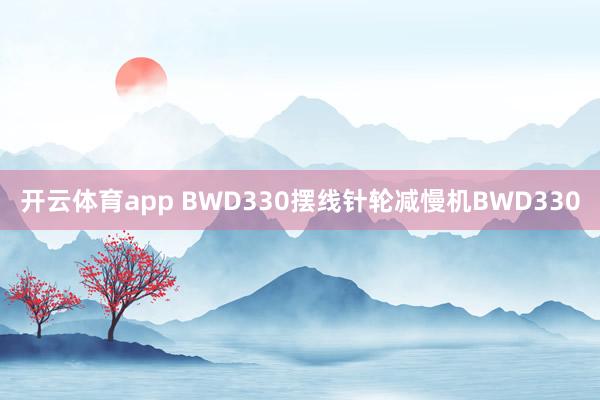 开云体育app BWD330摆线针轮减慢机BWD330